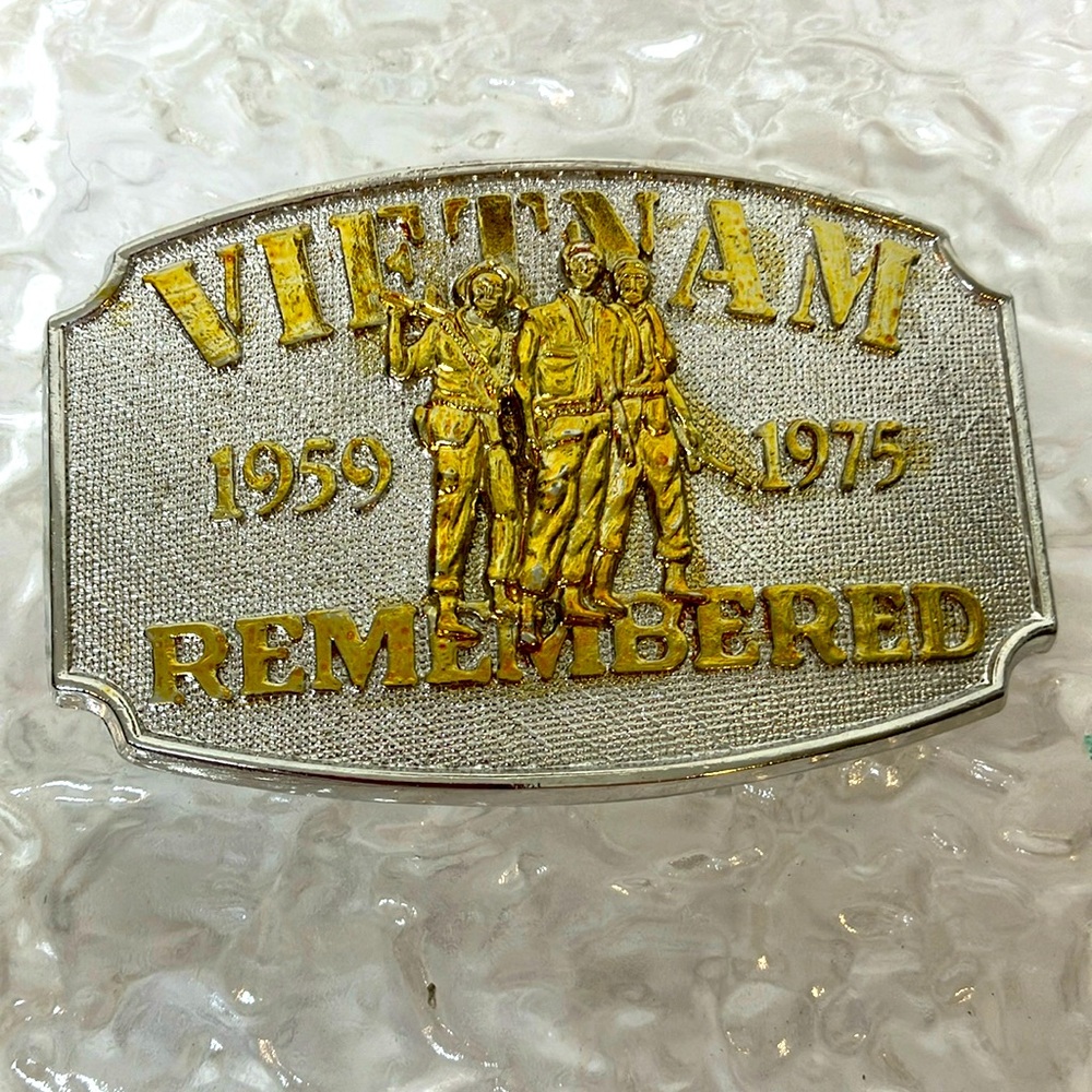 Vietnam Remembered belt buckle
